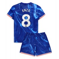 Maglie da calcio Chelsea Enzo Fernandez #8 Prima Maglia Bambino 2024-25 Manica Corta (+ Pantaloni corti)